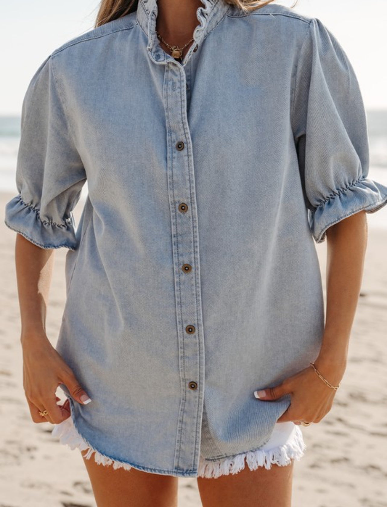 Blue Jean Button Up